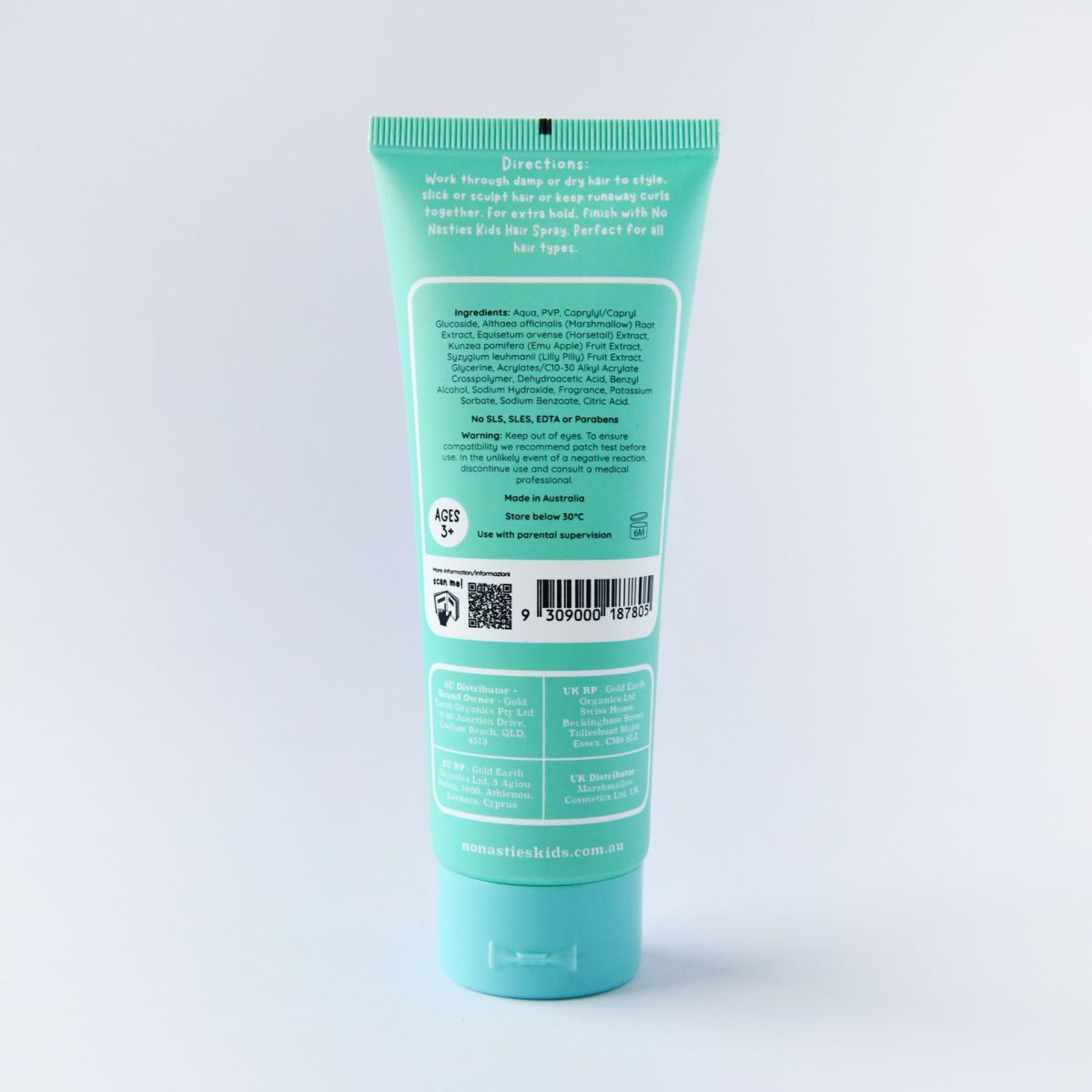 No Nasties Natural Hair Gel 125ml