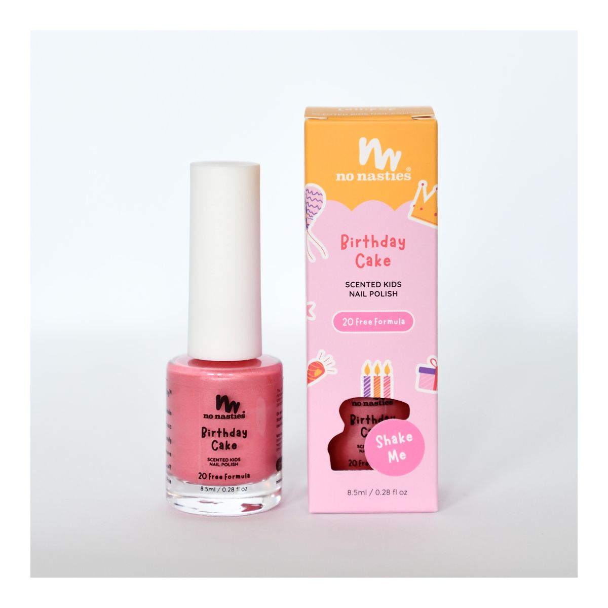 No Nasties Scented Nail Polish Kids Birthday Cake
