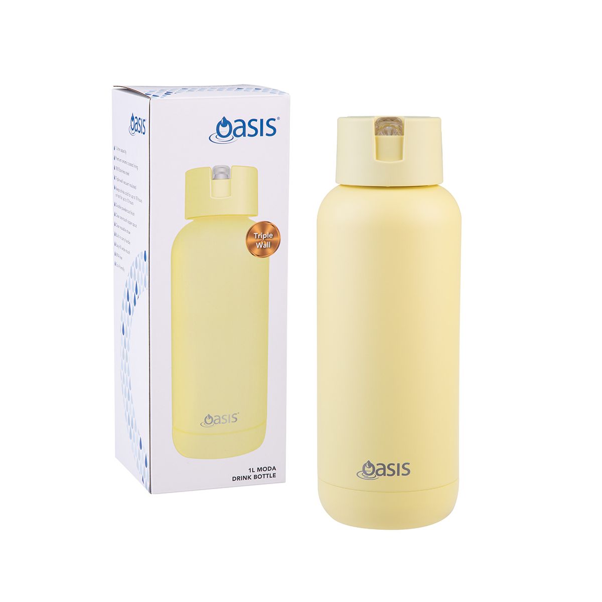 Oasis-Moda-Water-Bottle-1Litre-Daffodil