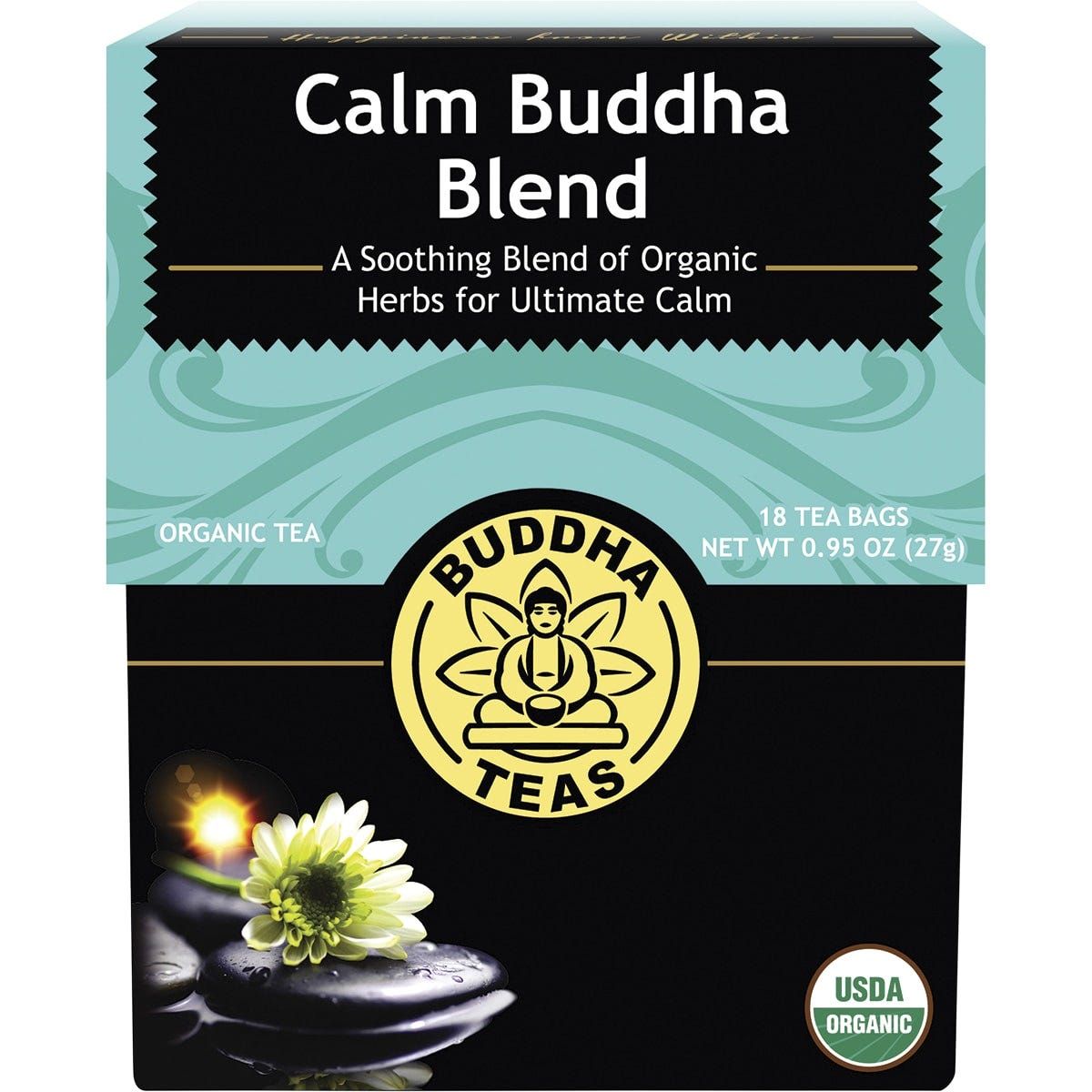 Buddha Teas Organic Herbal Tea Bags Calm Buddha Blend