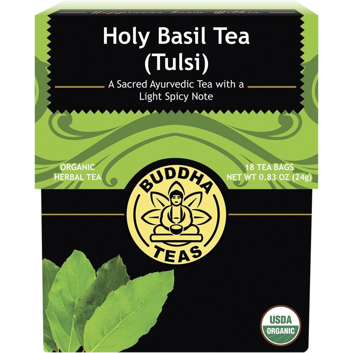 Buddha Teas Organic Herbal Tea Bags Holy Basil Tea Tulsi