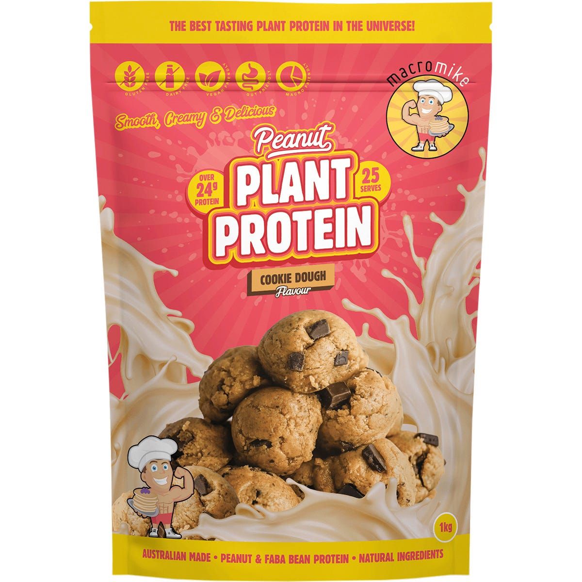 Macro Mike Peanut Plant Protein Cookie Dough 520g