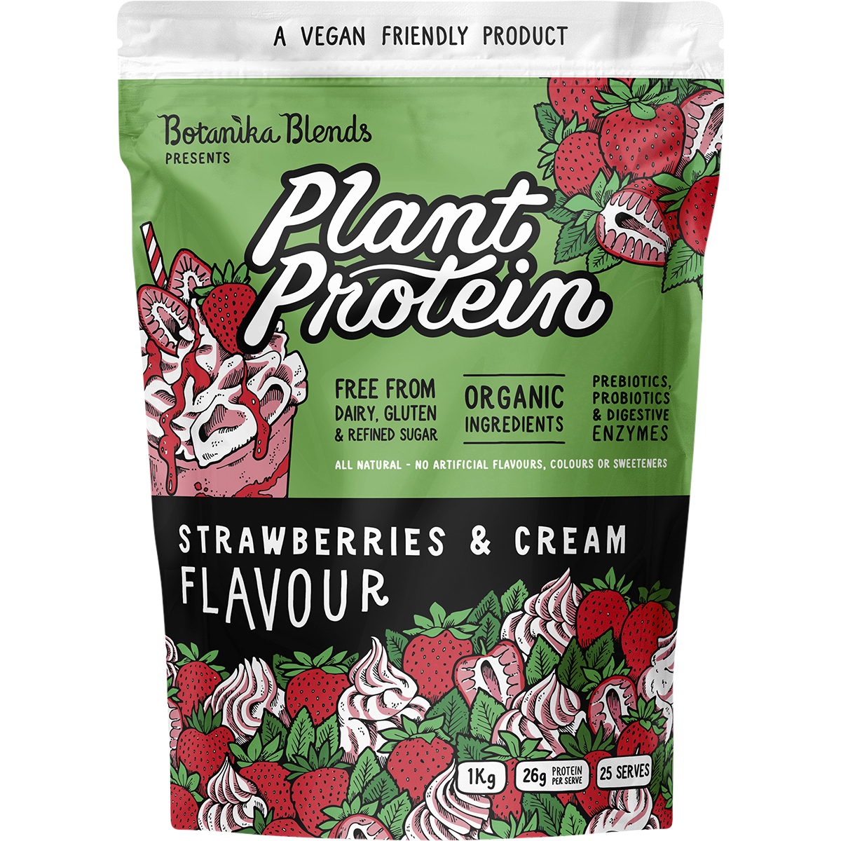 Botanika Blends Plant Protein Strawberries & Cream 1kg