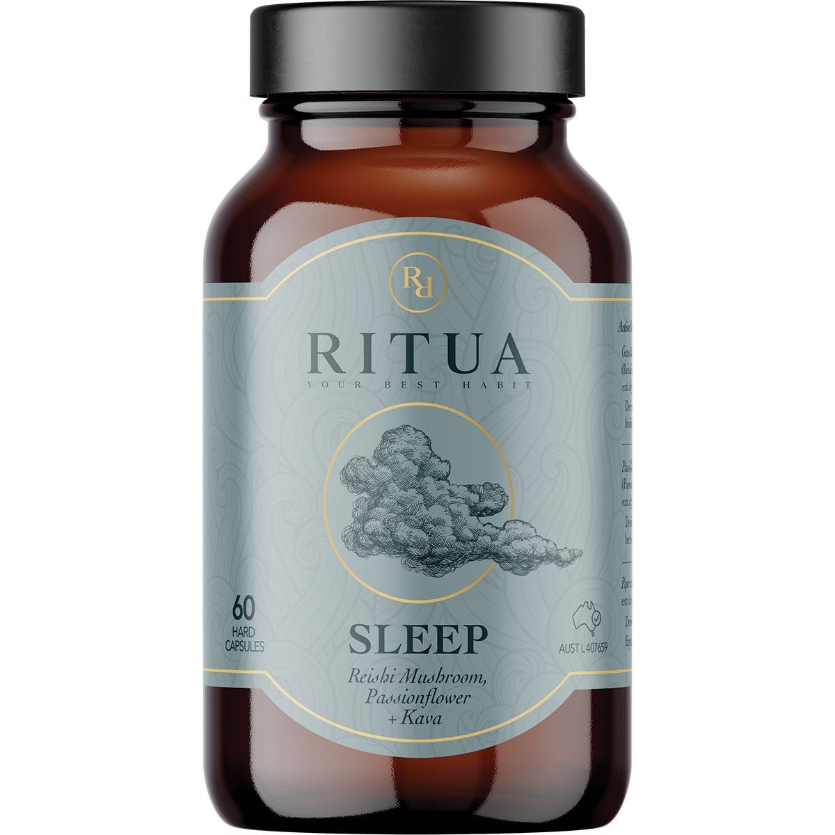 Ritua SLEEP Reishi Mushroom Passionflower Kava 60 caps