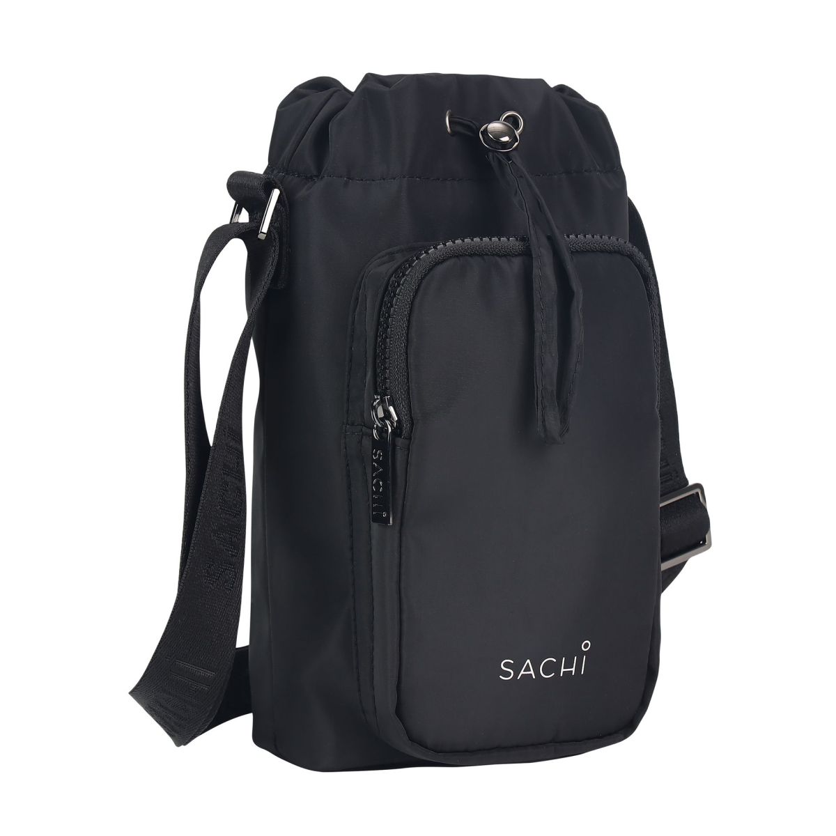 Sachi Crossbody Lite Insulated Water Bottle Bag Black