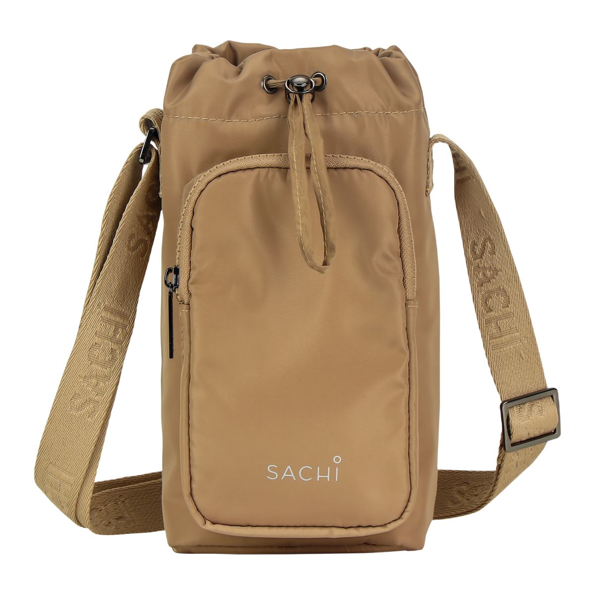 Sachi Crossbody Lite Insulated Water Bottle Bag Latte