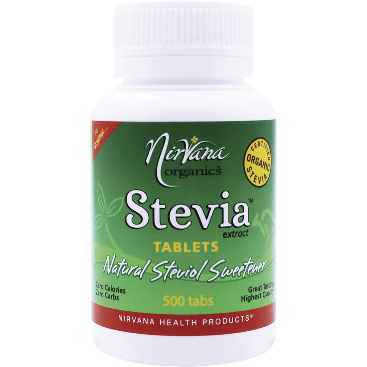 Nirvana Organics Stevia Tablets 500 tabs