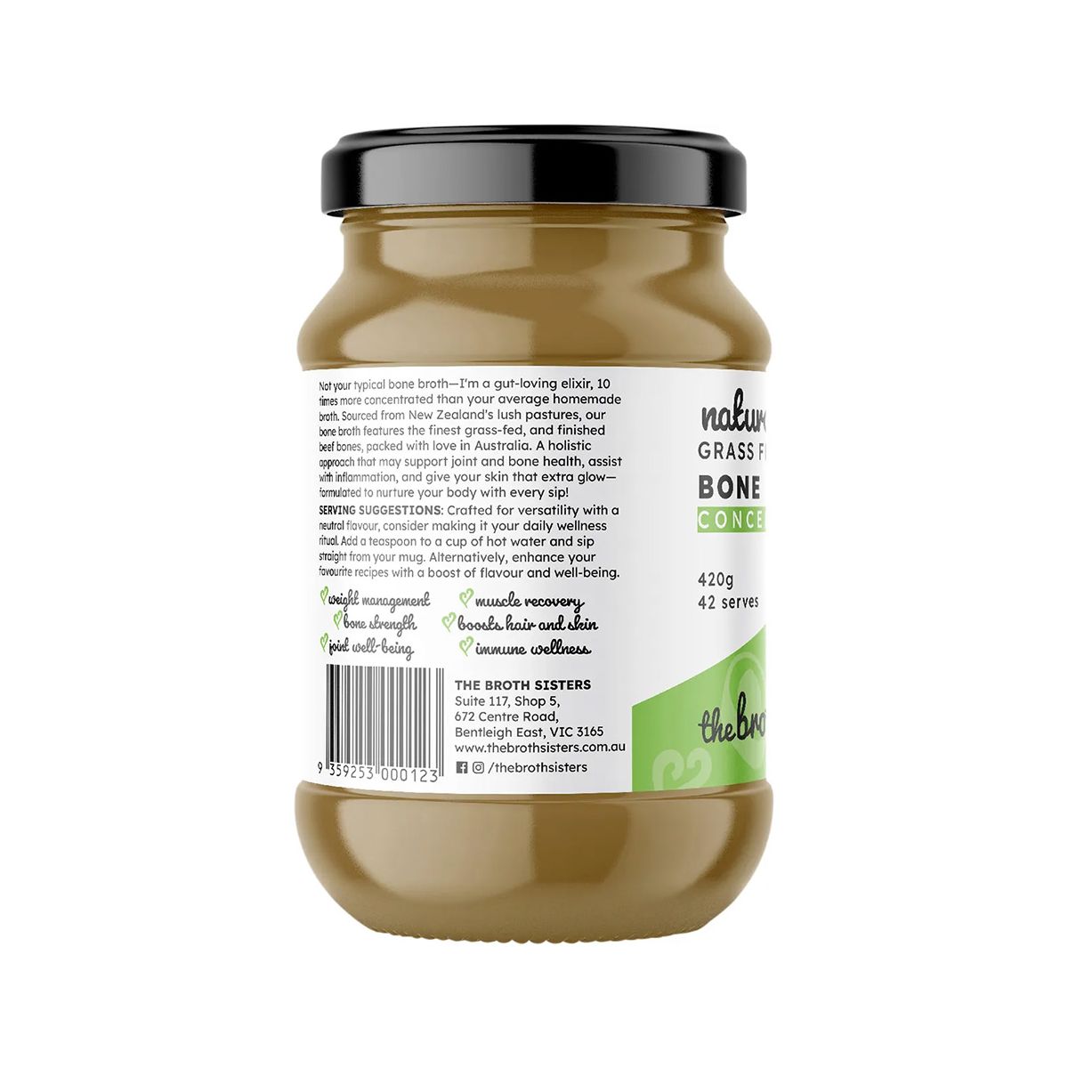 The Broth Sisters Beef Bone Broth Concentrate Natural 420g