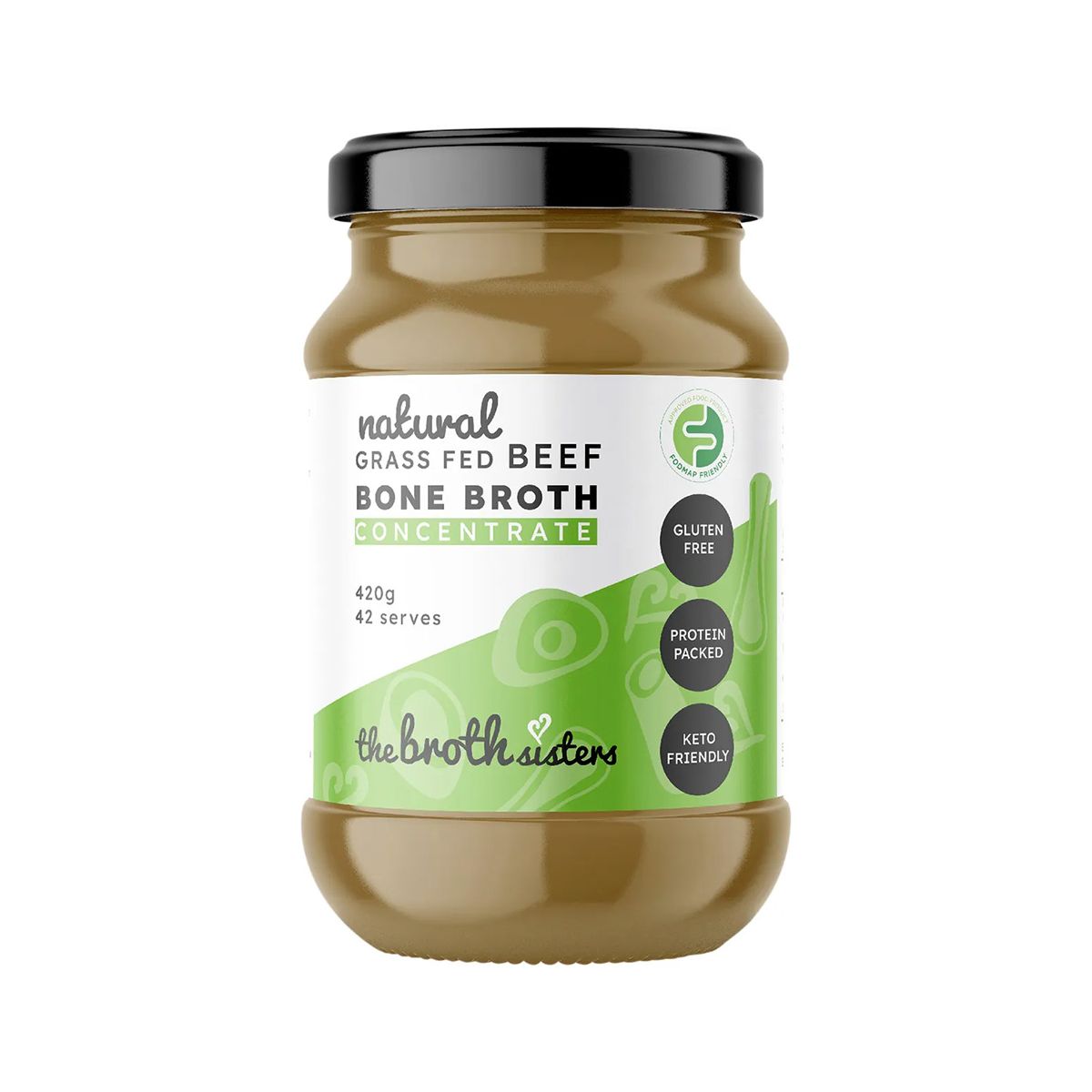 The Broth Sisters Beef Bone Broth Concentrate Natural 420g