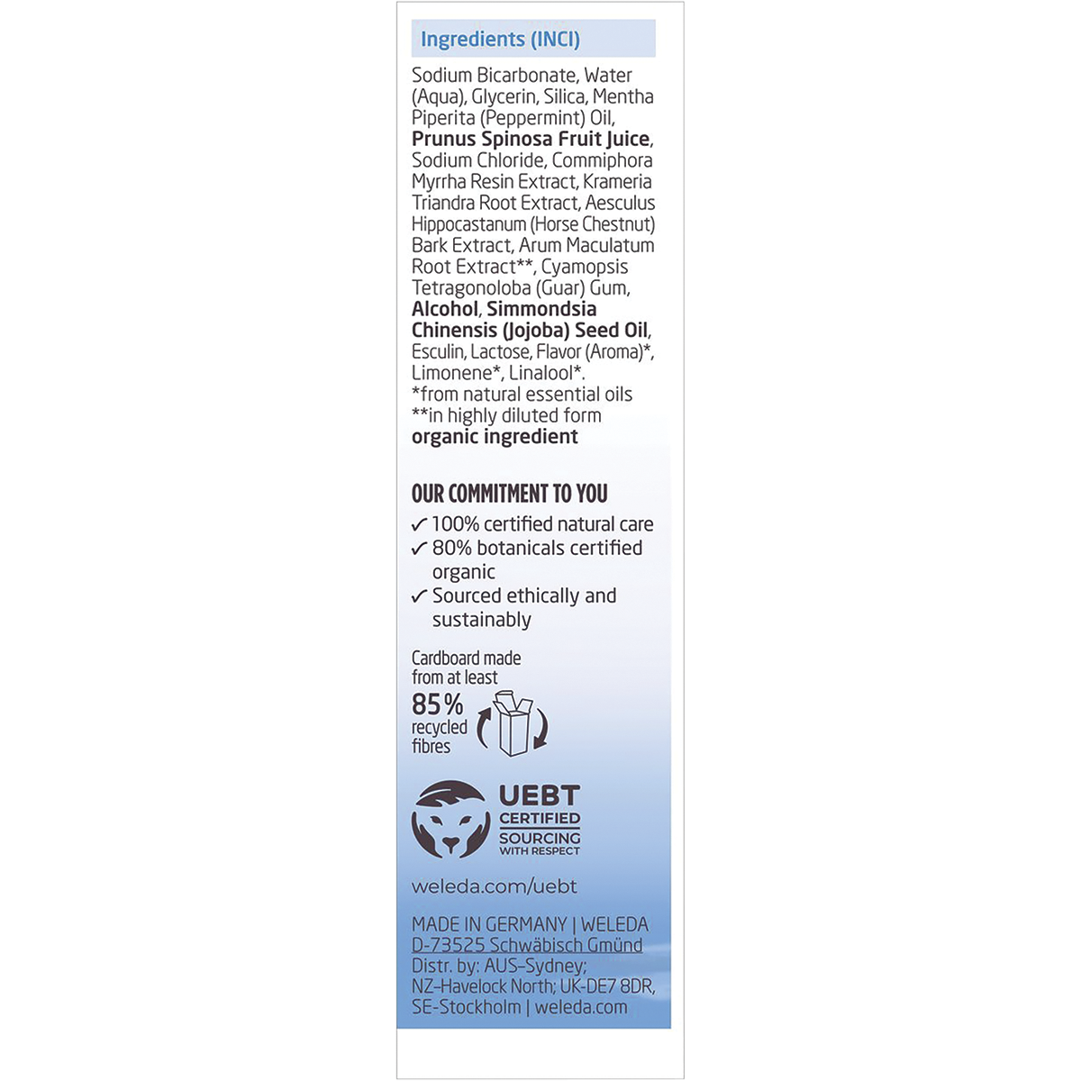 Weleda Salt Toothpaste 75ml - 4 Pack