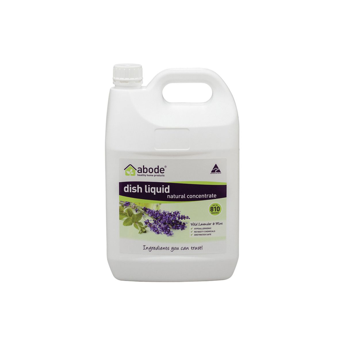 Buy Abode Natural Dishwashing Liquid Lavender & Mint 4L Online