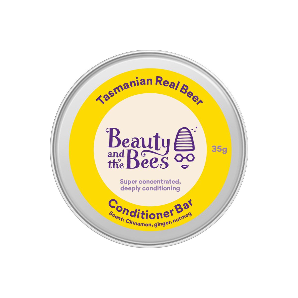 Beauty and the Bees Conditioner Bar Tasmanian Real Beer 35g