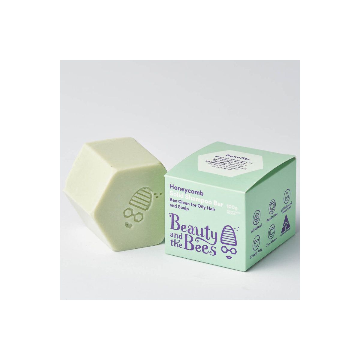 Buy Beauty and the Bees Shampoo Bar pH Balanced for Oily Hair 100g Online