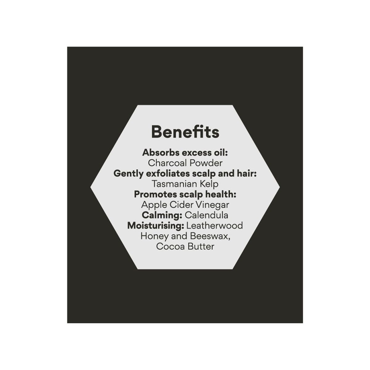 Beauty and the Bees Shampoo Bar pH Balanced Scalp Scrub 100g