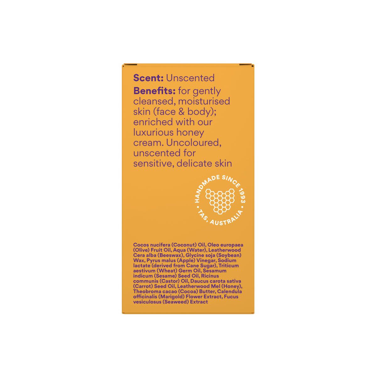 Beauty and the Bees Soap Bar Honey & Olive Oil Moisture Cream 120g