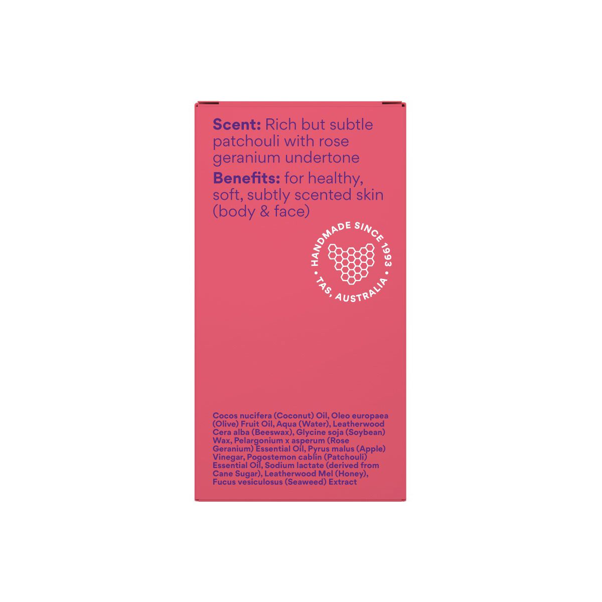 Beauty and the Bees Soap Bar Patchouli & Rose 120g