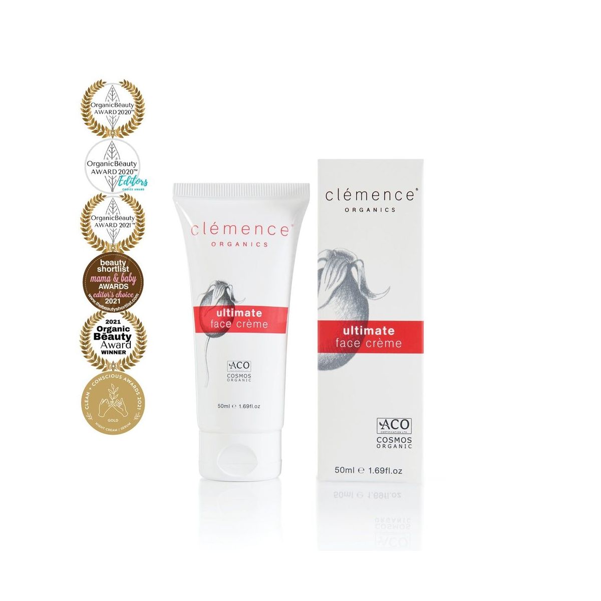 Clemence Organics Ultimate Face Cream 50ml