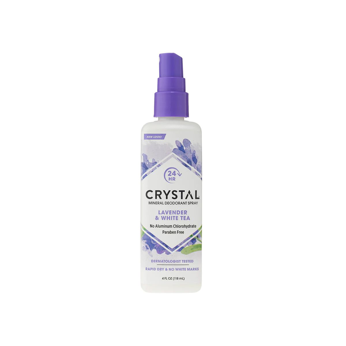 Crystal Mineral Deodorant Spray Lavender & White Tea 118ml