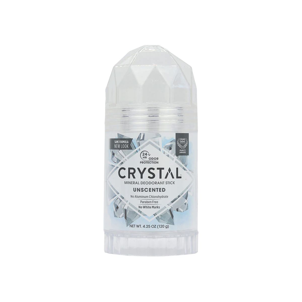 Crystal Mineral Deodorant Stick Unscented 120g