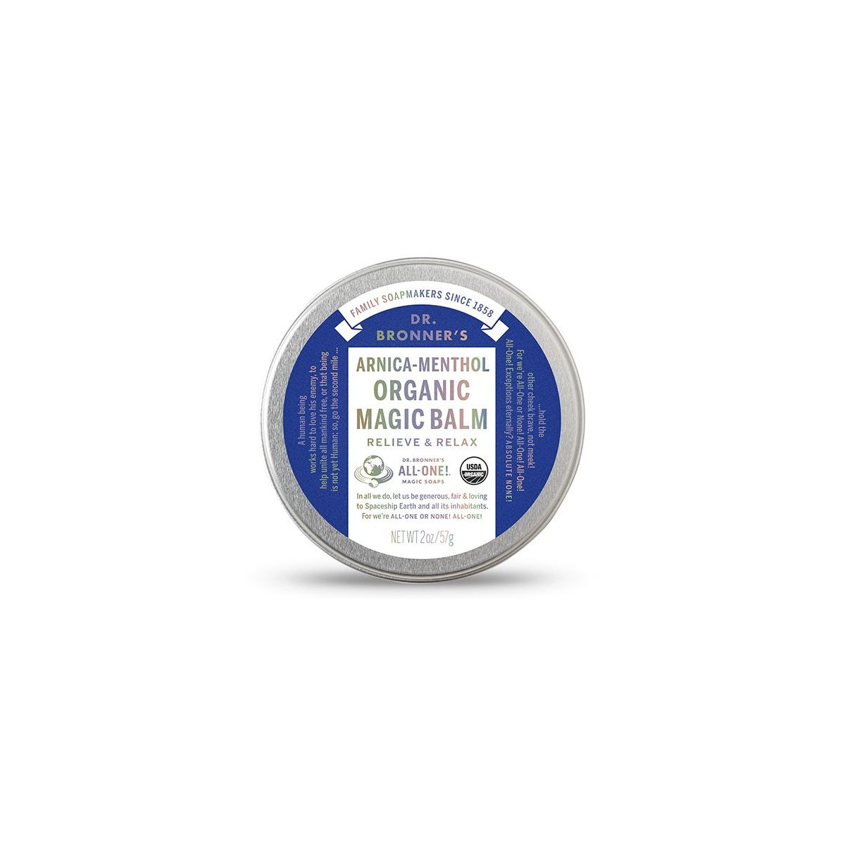 Dr Bronner's Organic Magic Balm Arnica-Menthol 57g