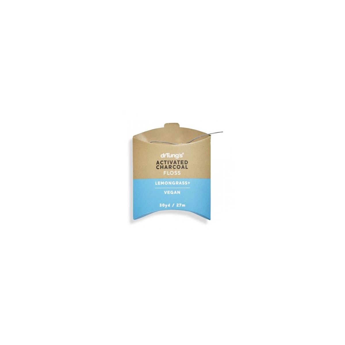 Dr Tung's Vegan Smart Floss with activated charcoal 27m