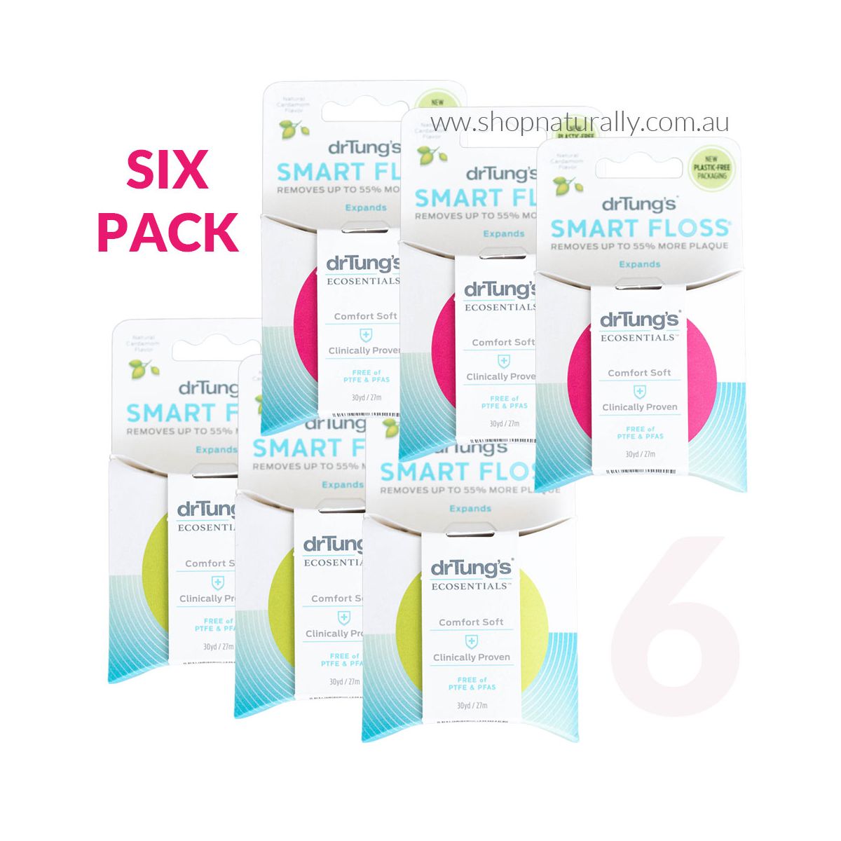 Dr Tung's Smart Floss 27m 6 pack