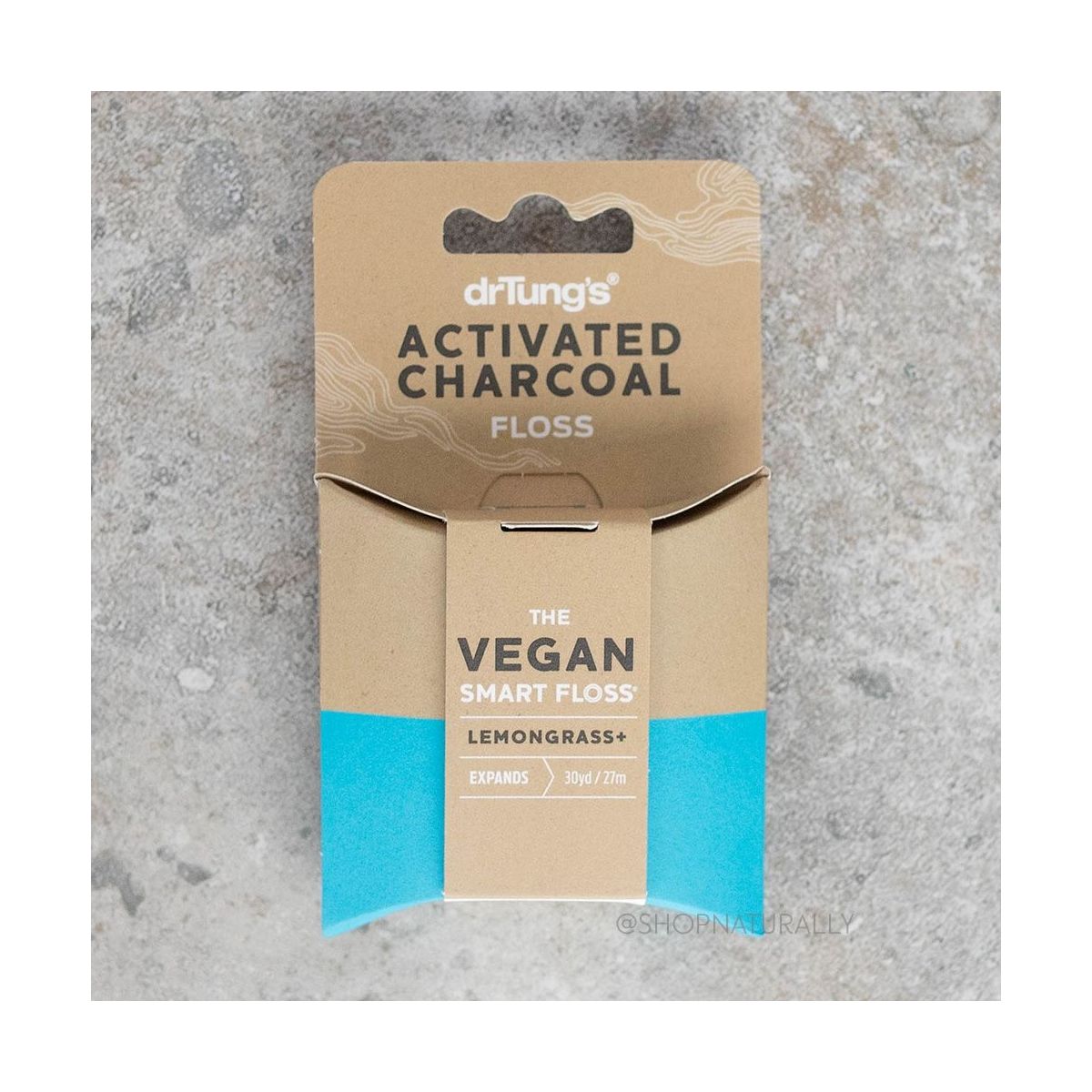 Dr Tung's Vegan Smart Floss with activated charcoal 27m