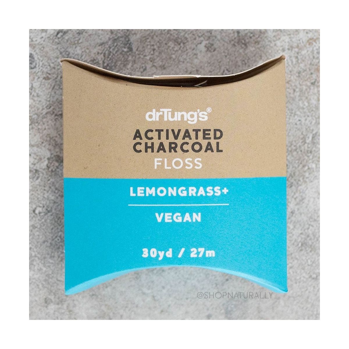 Dr Tung's Vegan Smart Floss with activated charcoal 27m