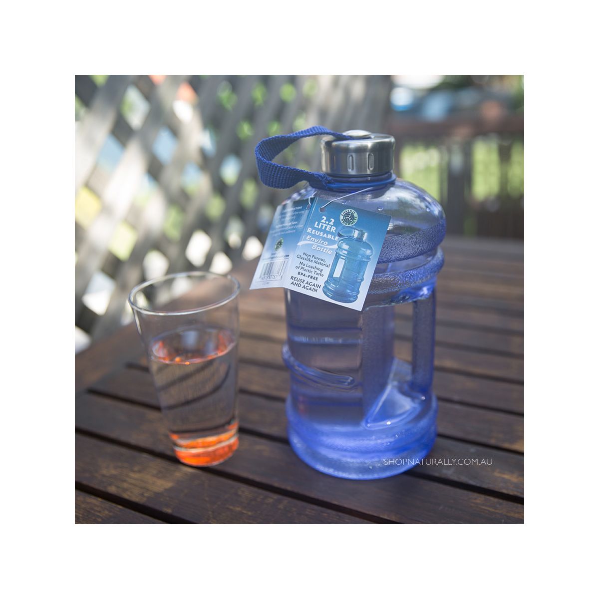 Enviro Products BPA Free Drink Bottle Blue 2.2L