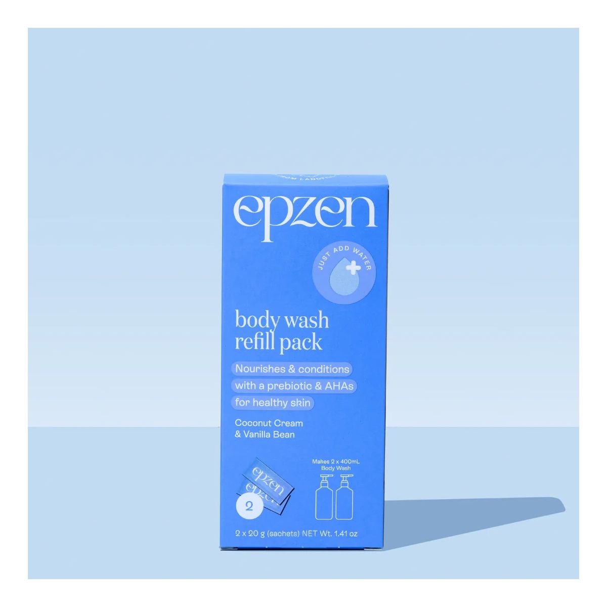 Epzen Body Wash Refill Pack Coconut Cream & Vanilla Bean 2 pack