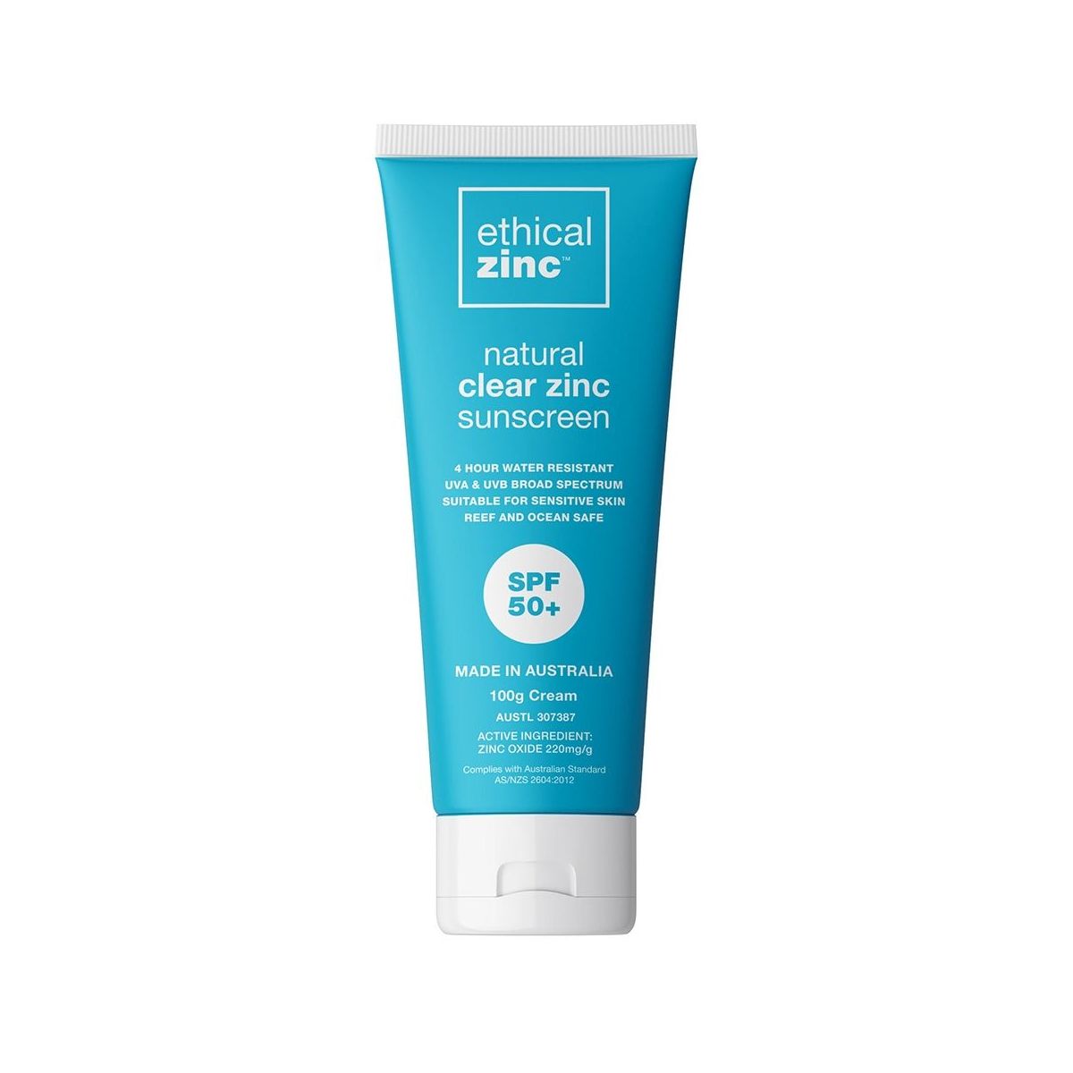 Buy Ethical Zinc Natural Clear Zinc Sunscreen SPF50+ Online