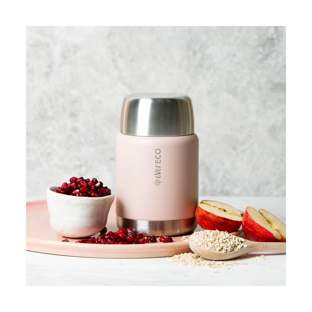 Ever Eco Insulated Food Jar Rose 500ml
