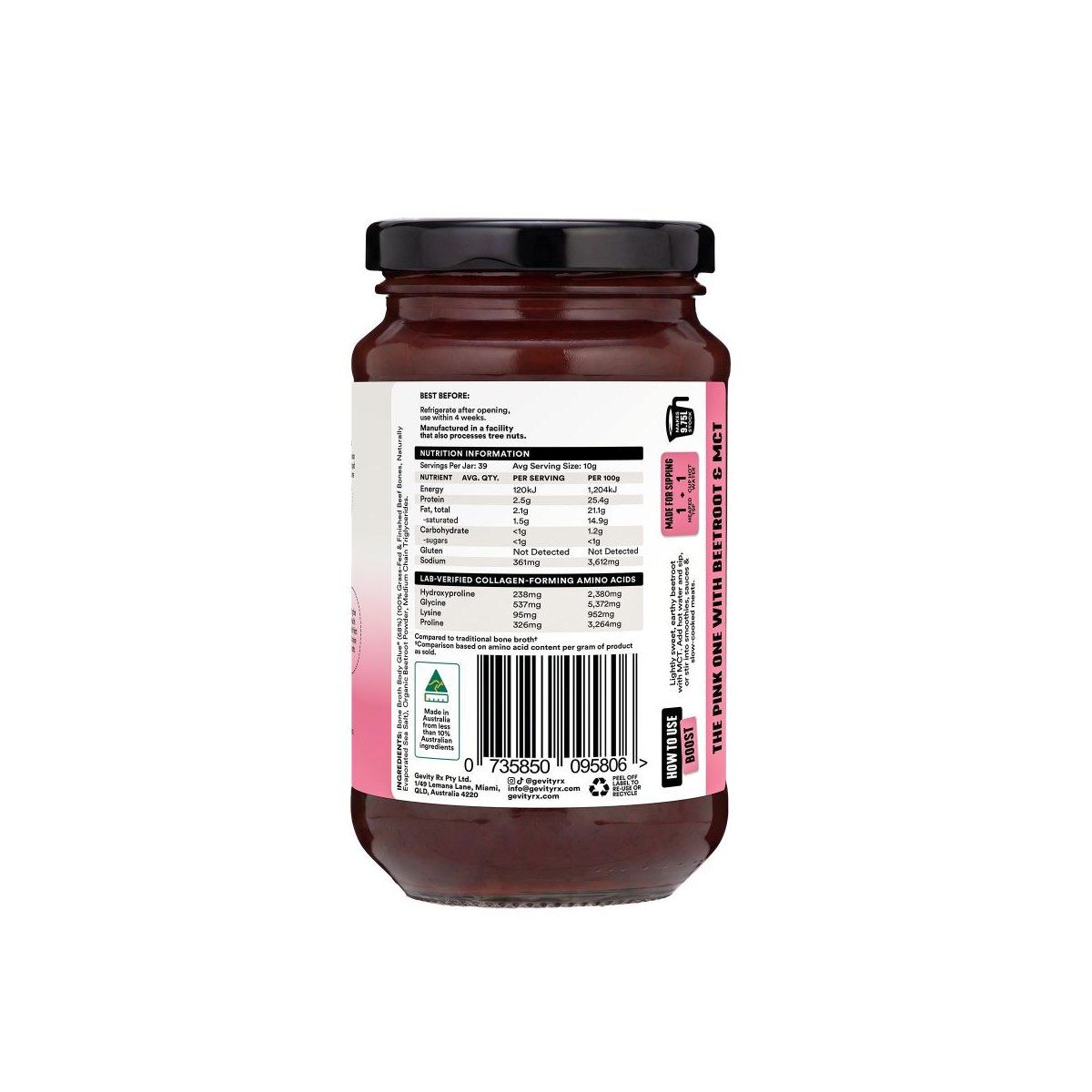 Gevity RX Bone Broth Body Glue Boost 390g