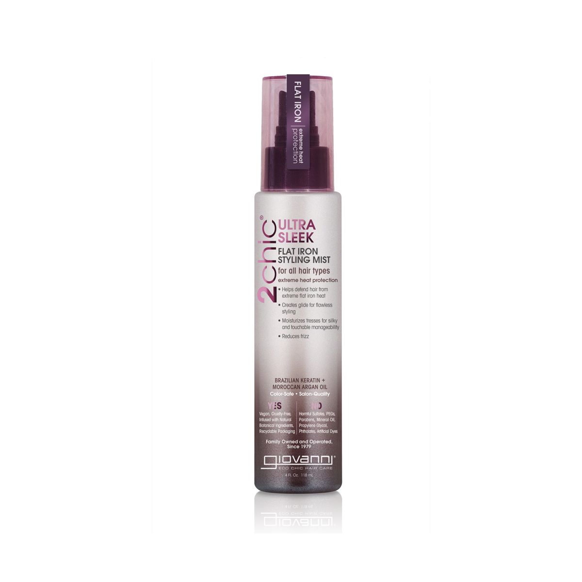 Giovanni 2chic Ultra-Sleek Flat Iron Styling Mist 118ml