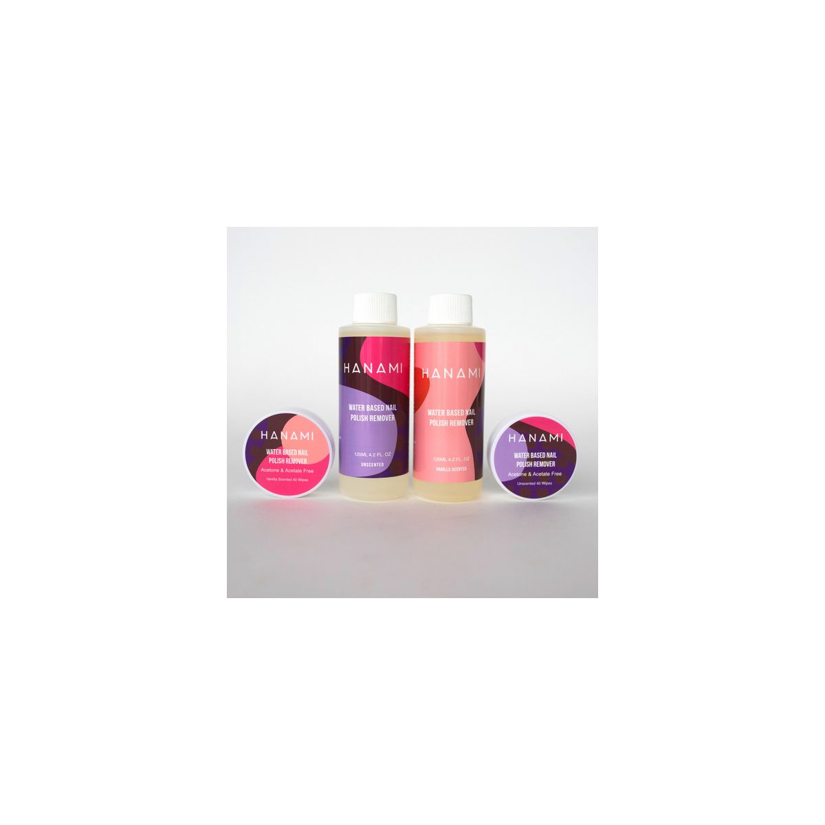 Hanami Water Based Nail Polish Remover Unscented 125ml