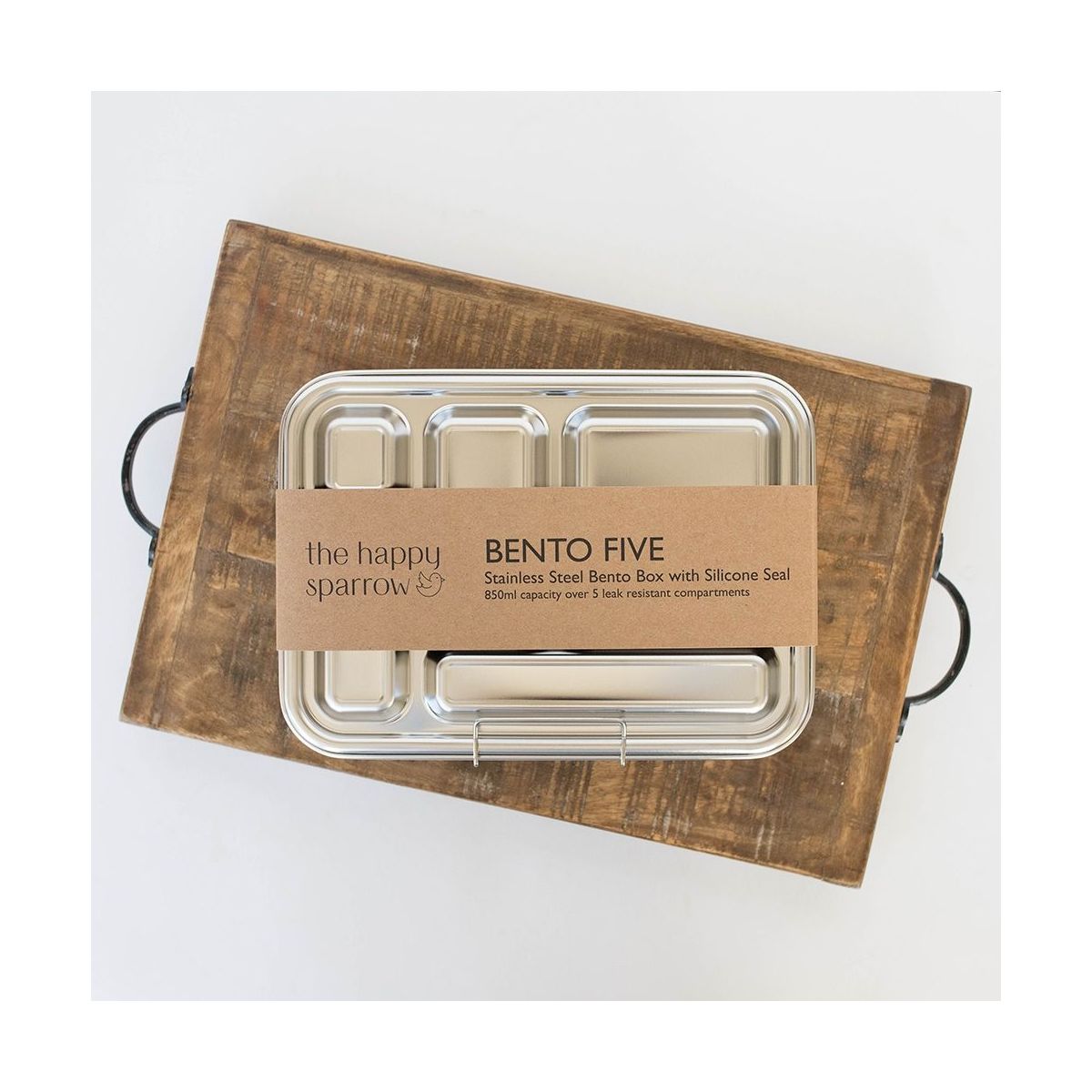 The Happy Sparrow Bento Five Stainless Steel Bento Box