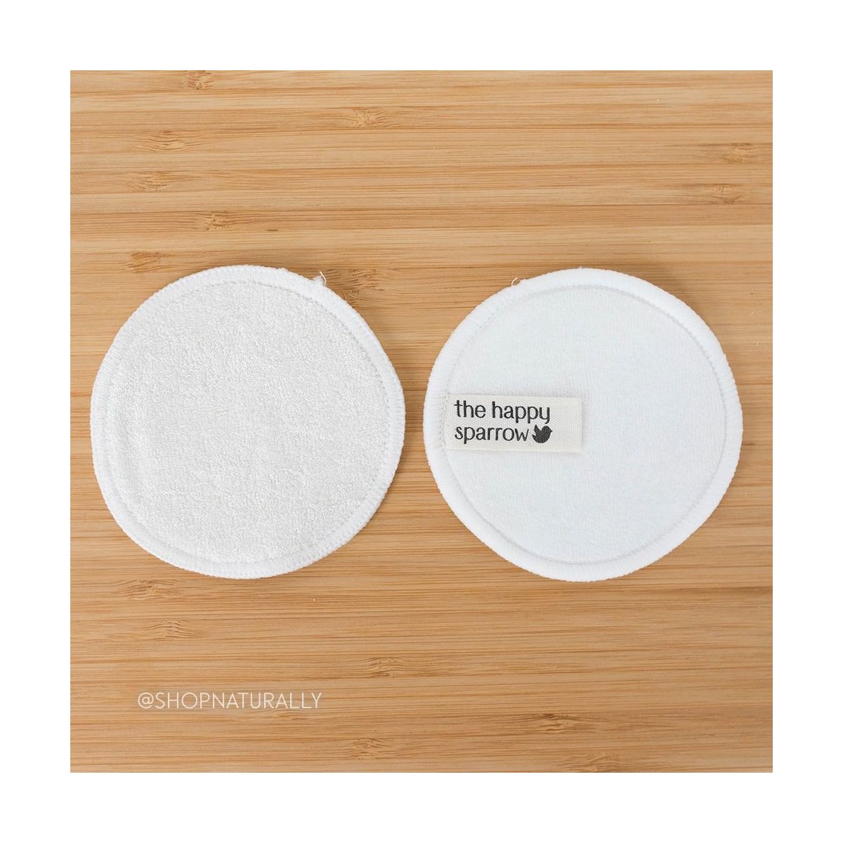 The Happy Sparrow Reusable Bamboo Makeup Remover Pad