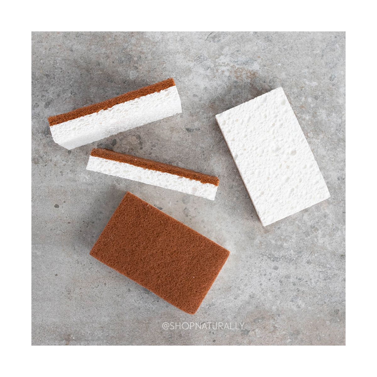 Buy The Happy Sparrow Coconut Scourer Sponge 10 Pack online