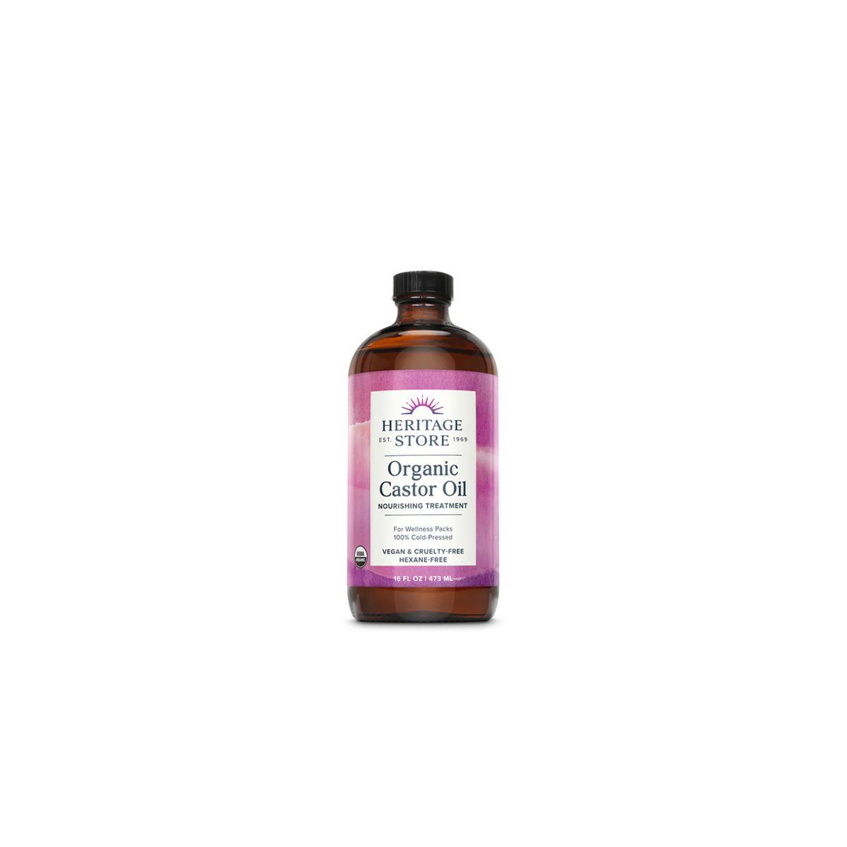 Heritage Store Organic Castor Oil 473ml