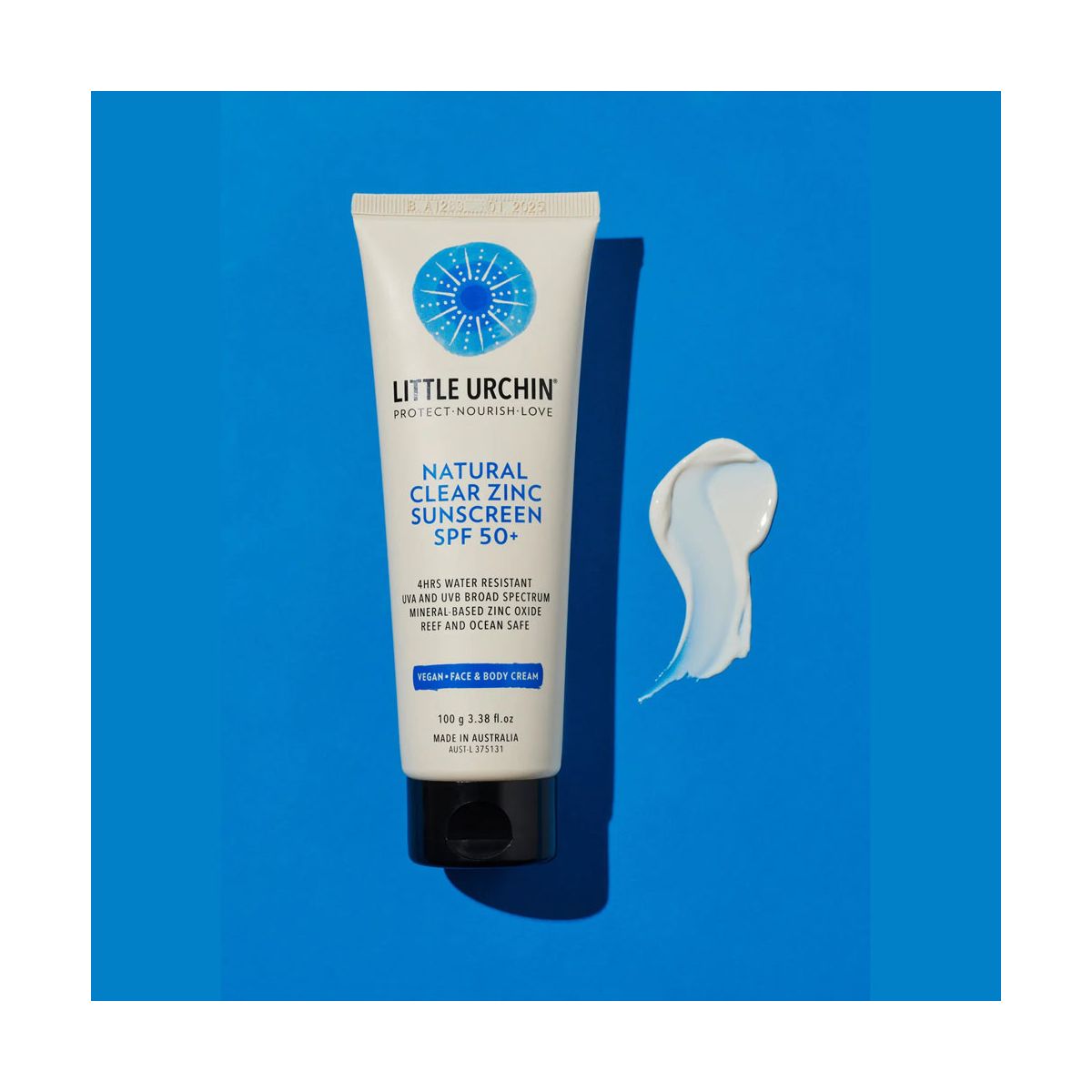 Little Urchin Natural Sunscreen Clear Zinc SPF50  100g