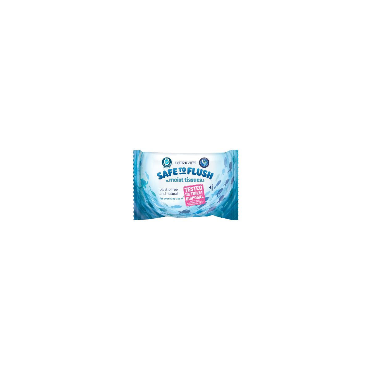 Natracare Safe to Flush Moist Tissues 30 Pack