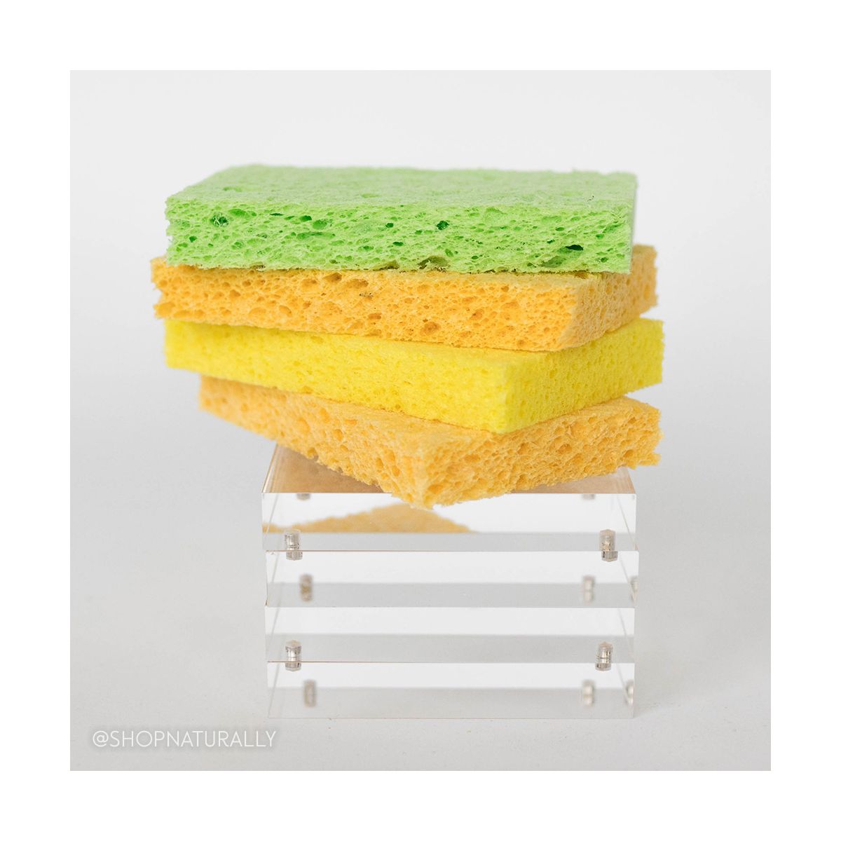 Natural Value Dual Surface Cellulose Sponges 4 Pack