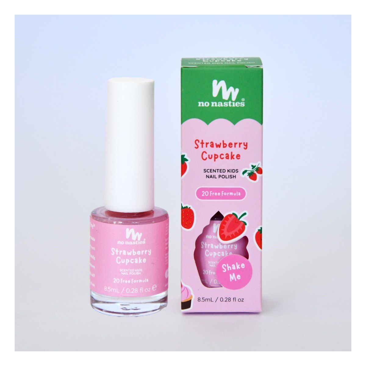 No Nasties Scented Nail Polish Strawberry Cupcake 8.5ml