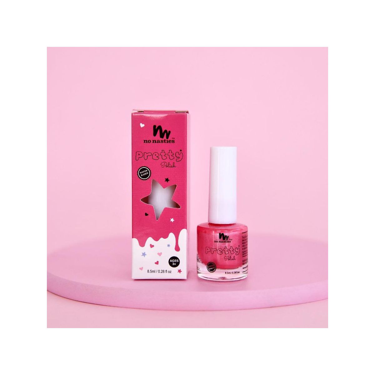 Buy No Nasties Water Based Peelable Nail Polish Bright Pink Online