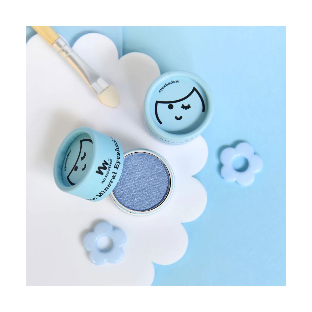 No Nasties Kids Play Makeup Pressed Powder Eyeshadow Blue