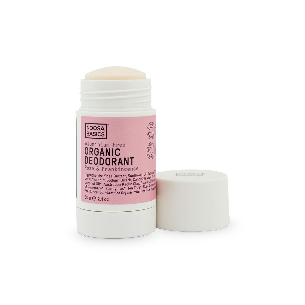 Noosa Basics Deodorant Stick Rose & Frankincense 60g