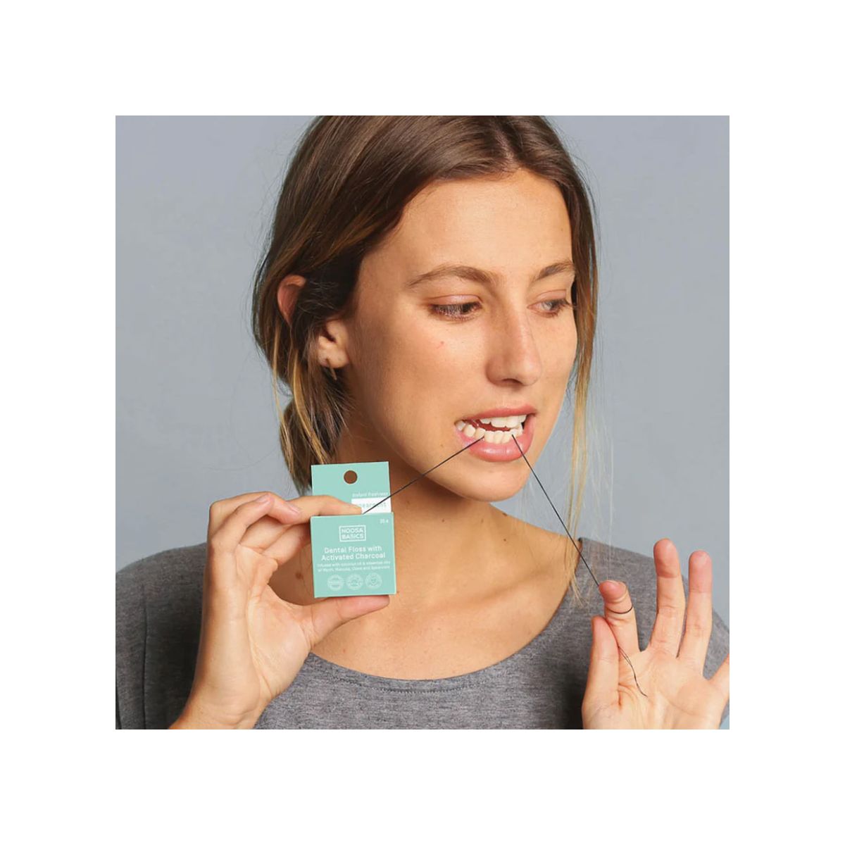 Noosa Basics Bamboo Charcoal Dental Floss Spearmint