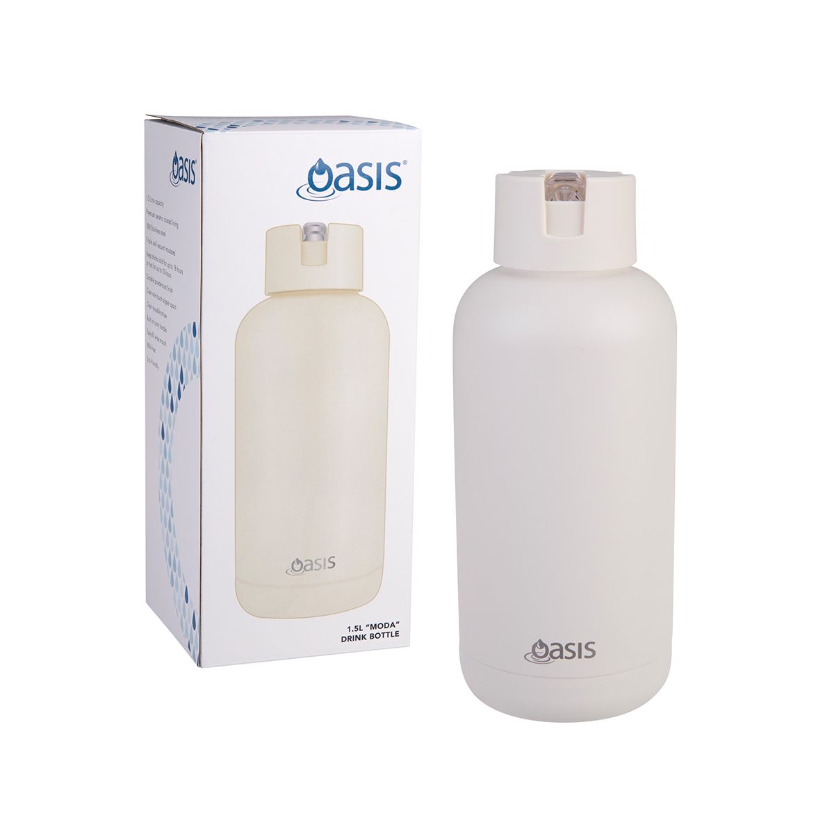 Buy Oasis Moda 1.5L insulated water bottle in Alabaster
