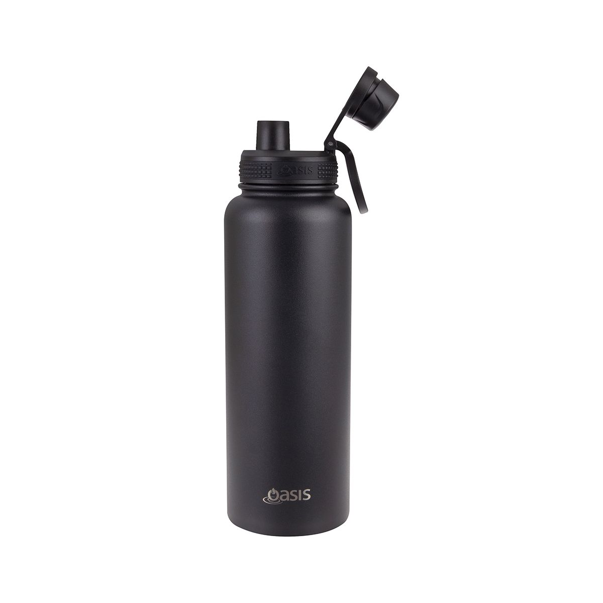 Buy Oasis 1.1L Black Insulated Sports Bottle