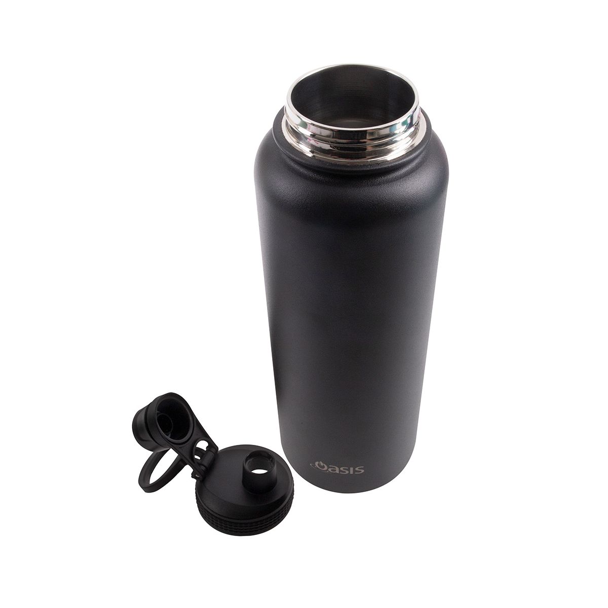 Buy Oasis 1.1L Black Insulated Sports Bottle